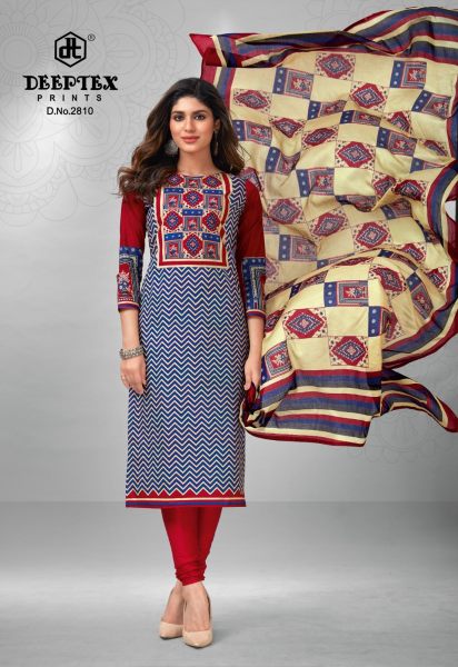 Presents  Deeptex Prints Chief Guest  vol 28 Cotton Dress Material Set Deeptex Dress Materials Wholesale