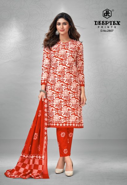 Presents  Deeptex Prints Chief Guest  vol 28 Cotton Dress Material Set Deeptex Dress Materials Wholesale