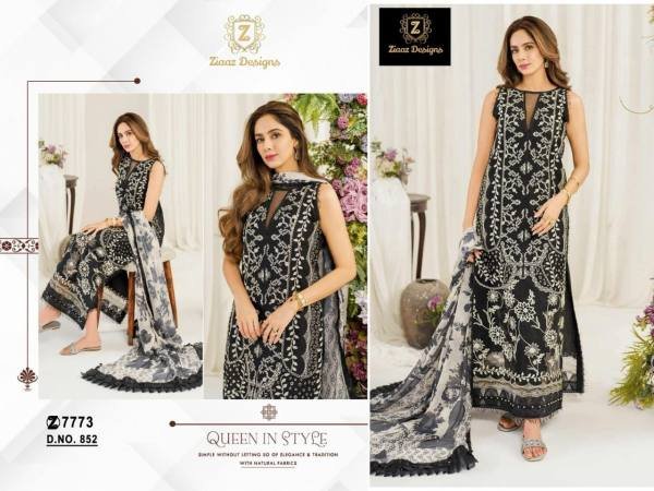 Pretty Black Cotton Embroidered Organza Lawn Suit Summer Collection Pakistani Suits Wholesale