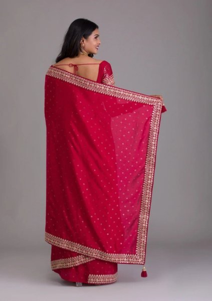 Primium Foil Printed Sequence Chinon Saree  Designer Wedding Sarees Wholesale
