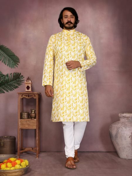 Printed Cotton Kurta and Pyjama At Factory Price for Ethnic Fashion Markets Kurta Pajama Wholesale
