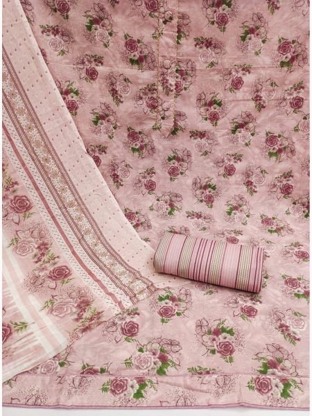 PURE COTTON BEAUTIFUL PRINTED DRESS MATERIAL Color Set Matching Dress Material Wholesale
