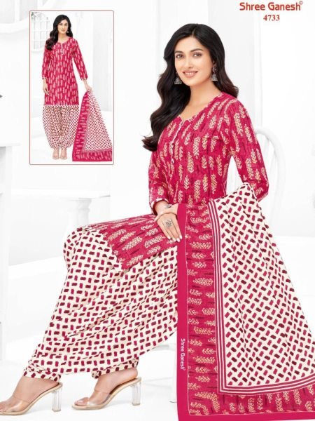 Pure Cotton Punjabi Suit with Patiala Bottom and Dupatta Daily Wear 