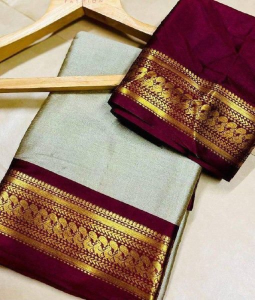 Pure Cotton Silk Aura Saree Lightweight   Elegant Summer Wear Cotton Sarees Wholesale