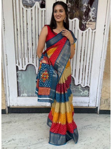 Pure Dola Silk Saree with Jacquard Border Classic Wedding Elegance Sarees 