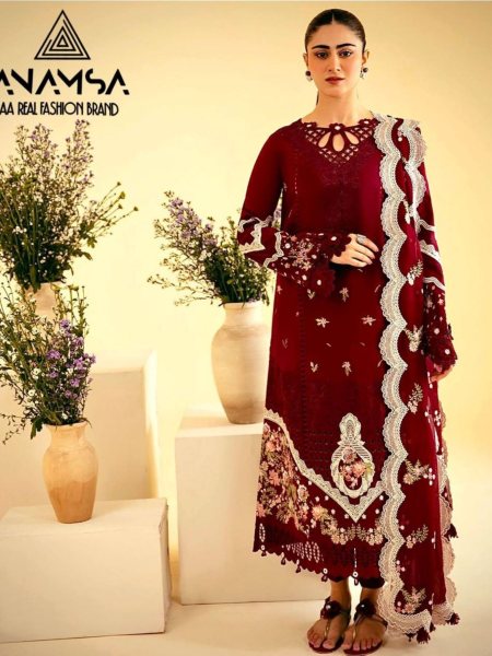 Pure Export Quality Jaam Cotton With Heavy Embroidered Pakistani Suits  Pakistani Suits Wholesale