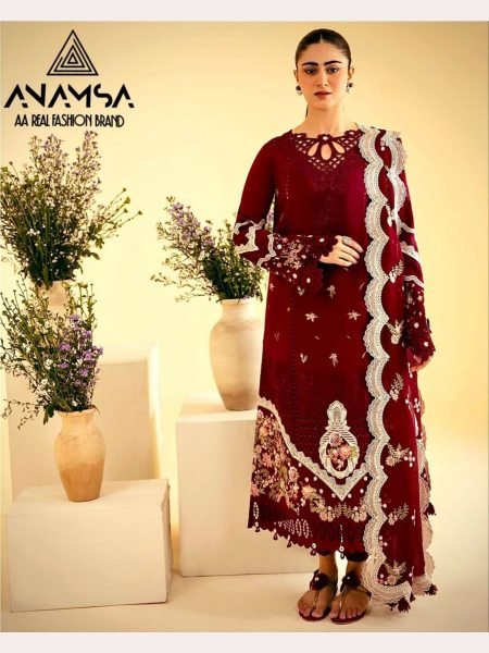 Pure Export Quality Jaam Cotton With Heavy Embroidered Pakistani Suits  Pakistani Suits Wholesale