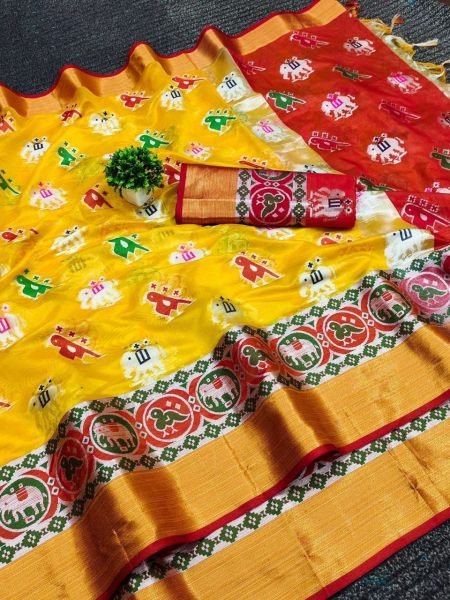 Pure Handloom Kanchipuram Silk Saree With Zari Weaving  Silk Sarees Wholesale