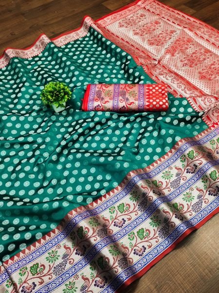 Pure Handloom Kanchipuram Silk Saree With Zari Weaving  Silk Sarees Wholesale