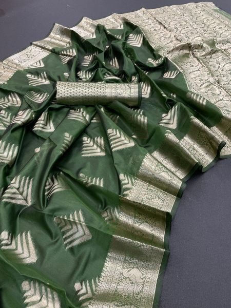Pure Handloom Pure Kanchivaram  Organza Silk Sarees Organza Sarees Wholesale