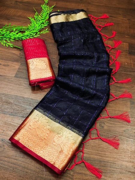 Pure Jaqucard Weveing Orgenza Silk All Over Saree With Sequnce Work  Silk Sarees Wholesale