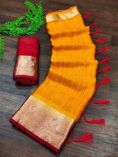Pure Jaqucard Weveing Orgenza Silk All Over Saree With Sequnce Work  Silk Sarees Wholesale