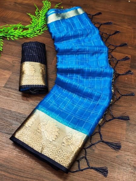 Pure Jaqucard Weveing Orgenza Silk All Over Saree With Sequnce Work  Silk Sarees Wholesale