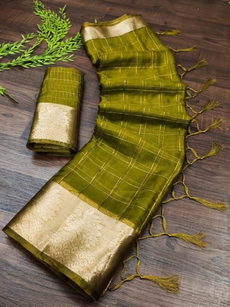 Pure Jaqucard Weveing Orgenza Silk All Over Saree With Sequnce Work  Silk Sarees Wholesale