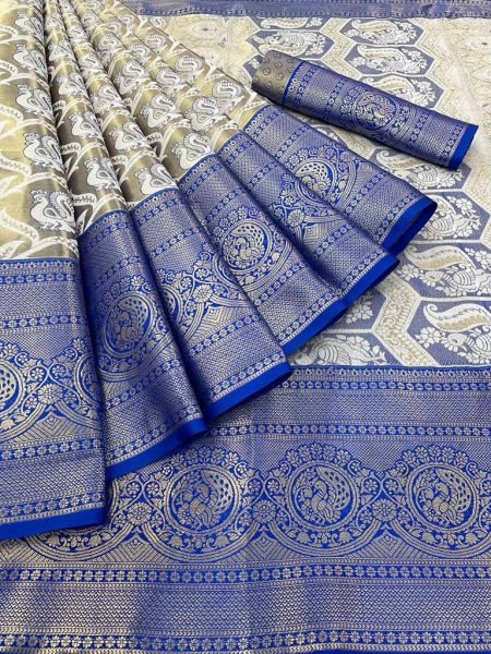 Pure Kanjivaram Silk Saree With Weaving Border Silk Sarees Wholesale