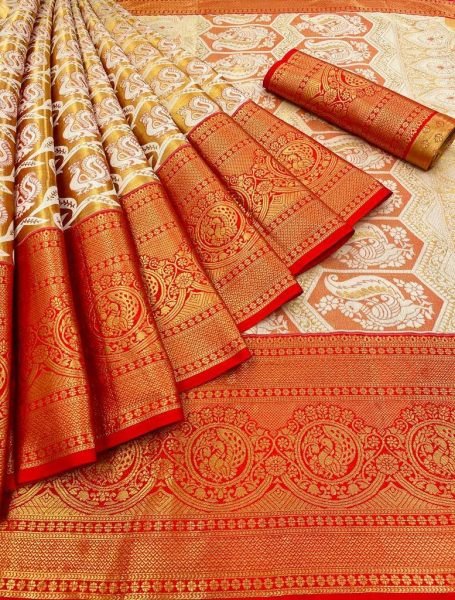 Pure Kanjivaram Silk Saree With Weaving Border Silk Sarees Wholesale
