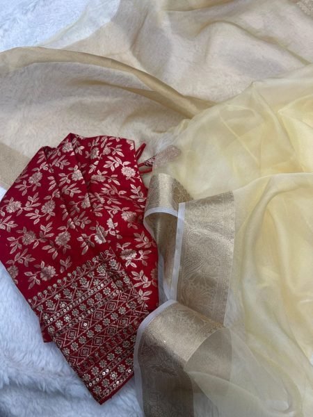 Pure Khaadii Silk Saree With Beautiful Dola Silk  Silk Sarees Wholesale