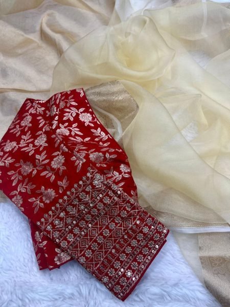 Pure Khaadii Silk Saree With Beautiful Dola Silk  Silk Sarees Wholesale