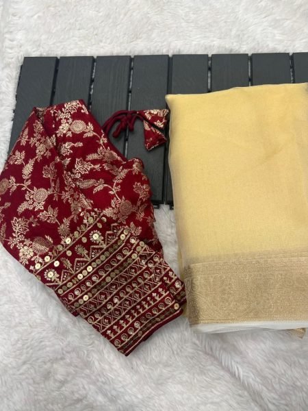 Pure Khaadii Silk Saree With Beautiful Dola Silk  Silk Sarees Wholesale