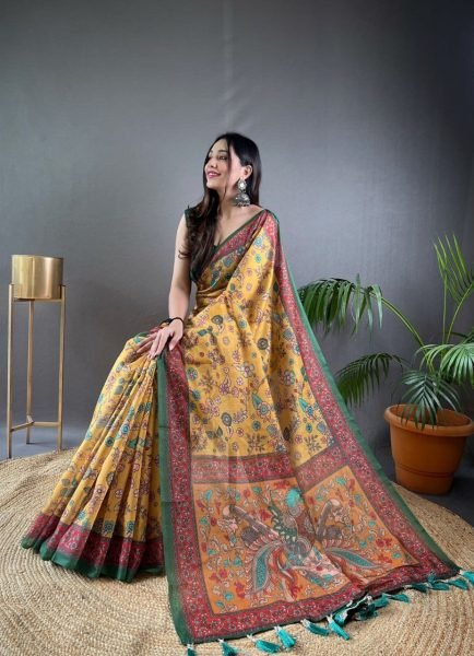 Pure Malai Cotton Saree And Kalamkari Printes Cotton Sarees Wholesale