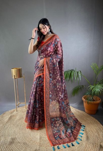 Pure Malai Cotton Saree And Kalamkari Printes Cotton Sarees Wholesale