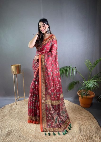 Pure Malai Cotton Saree And Kalamkari Printes Cotton Sarees Wholesale