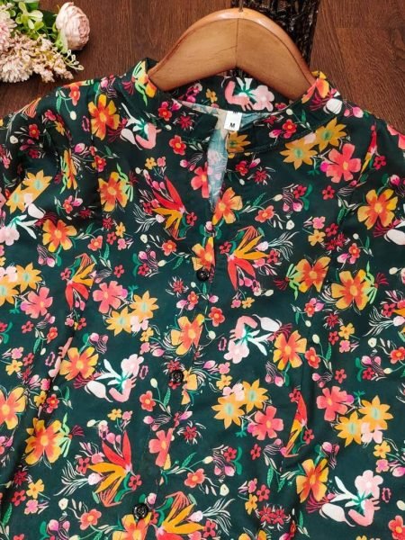  Pure Maslin Cotton Floral Printed Kurta Set  Kurti With Bottom Wholesale