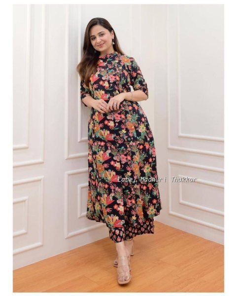  Pure Maslin Cotton Floral Printed Kurta Set  Kurti With Bottom Wholesale