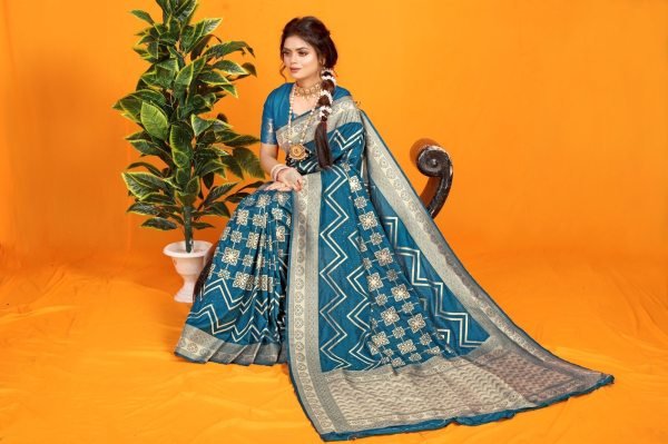 Pure Nylon Dolla silk with Zari Weaving pallu Saree Designer Wedding Sarees Wholesale