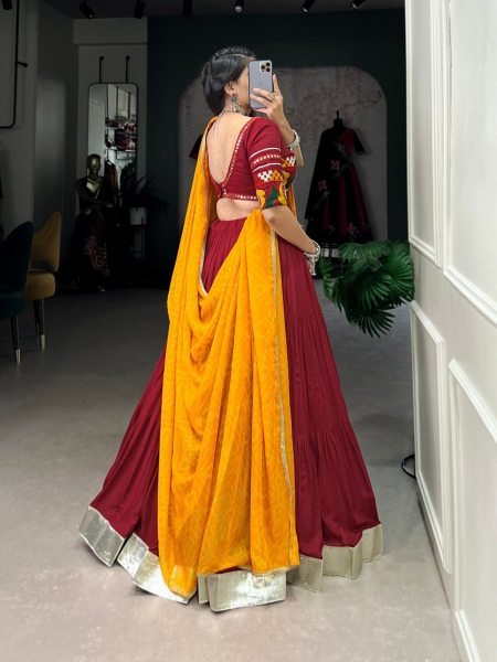 Pure Rayon Navratri Special Lehenga Choli  Navratri Lehnega Choli