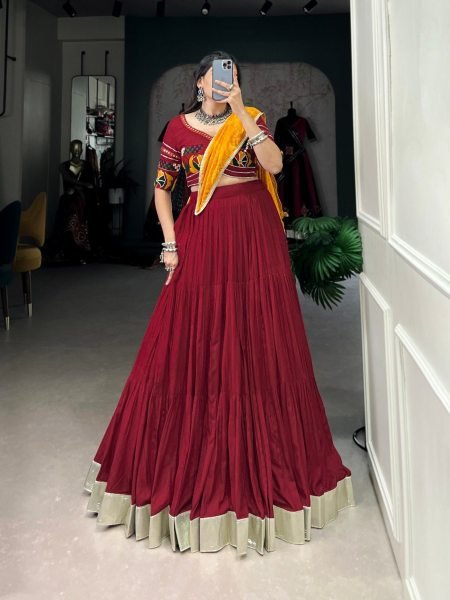 Pure Rayon Navratri Special Lehenga Choli  Navratri Lehnega Choli