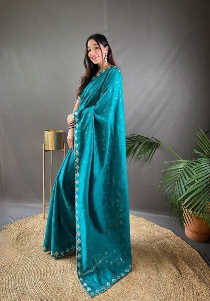 Pure Ruhi Silk Saree With Sequence Work  Silk Sarees Wholesale