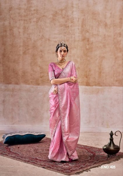 pure satin silk woven embroidery wedding wear saree online shopping Designer Wedding Sarees Wholesale