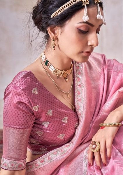 pure satin silk woven embroidery wedding wear saree online shopping Designer Wedding Sarees Wholesale