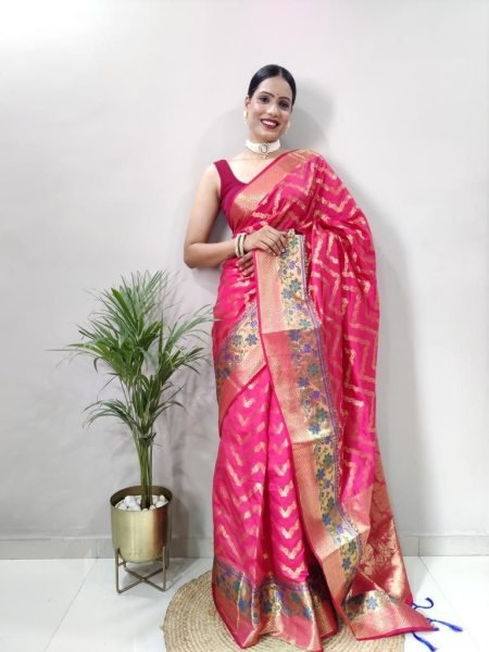  Beautiful Pure Silk Sarees with Tassels and Meenakari Border Silk Sarees Wholesale