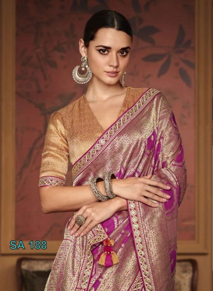 Pure Soft Dola Silk With Fancy Lace Border Designer Wedding Sarees Wholesale