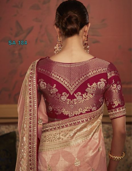 Pure Soft Dola Silk With Fancy Lace Border Designer Wedding Sarees Wholesale