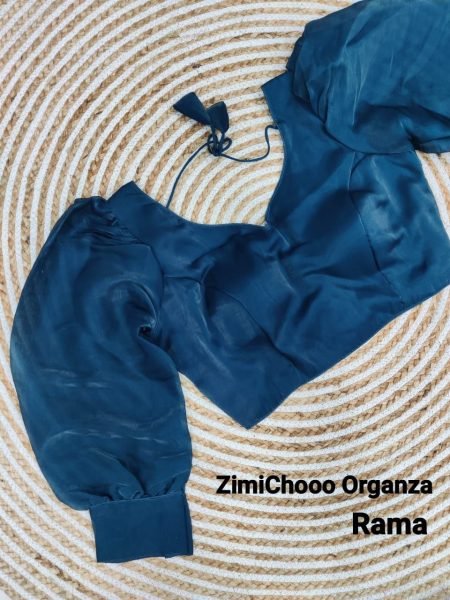 Pure Soft Organza Heart V Neck Blouse  Blouse Collection