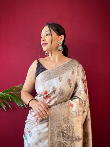Pure Soft Silk Saree With Zari Weaved Border  Silk Sarees Wholesale