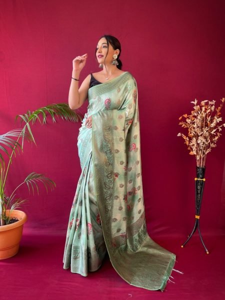 Pure Soft Silk Saree With Zari Weaved Border  Silk Sarees Wholesale