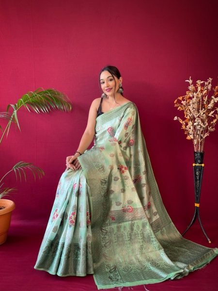 Pure Soft Silk Saree With Zari Weaved Border  Silk Sarees Wholesale