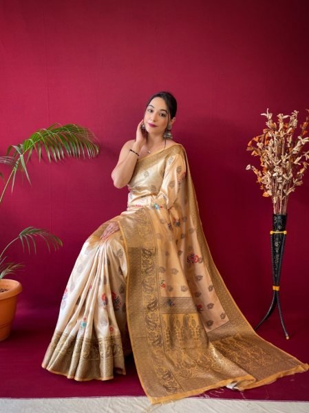 Pure Soft Silk Saree With Zari Weaved Border  Silk Sarees Wholesale
