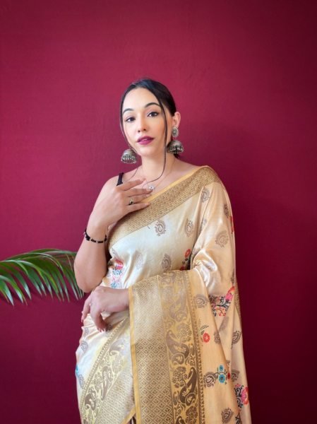 Pure Soft Silk Saree With Zari Weaved Border  Silk Sarees Wholesale