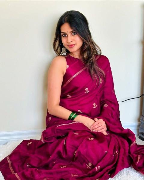 Pure Soft Viscose Khadi Silk Saree with Satin Border and Jacquard Design Silk Sarees Wholesale