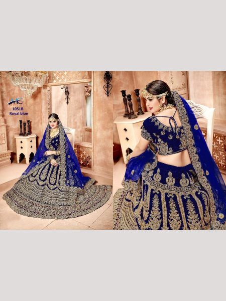 Pure Velvet Marron Color With Embroidery Work Bridal Lehenga Choli  Bridal Lehenga Choli