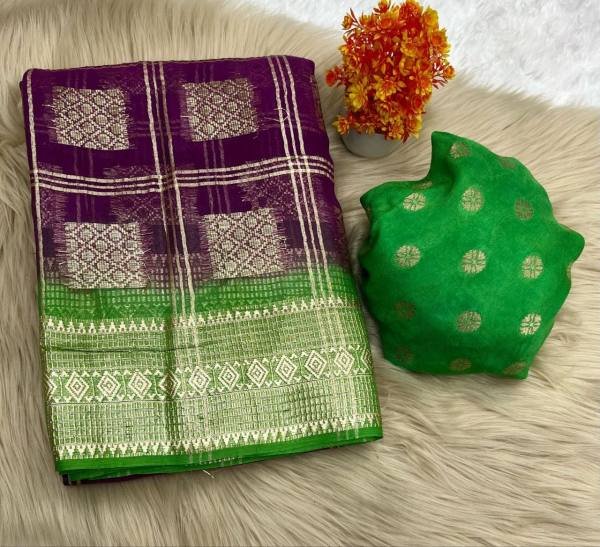 Pure Viscose Georgette Saree with Fancy Zari & Jacquard Border Georgette Sarees Wholesale