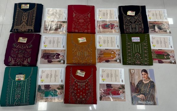 Pure Viscose Reyon Slub Patiyala Drees Punjabi Dress Materials Wholesale