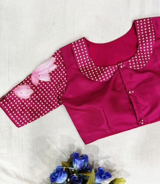 Purely Silk Handmade Work Boutique Style Blouse  Blouse Collection