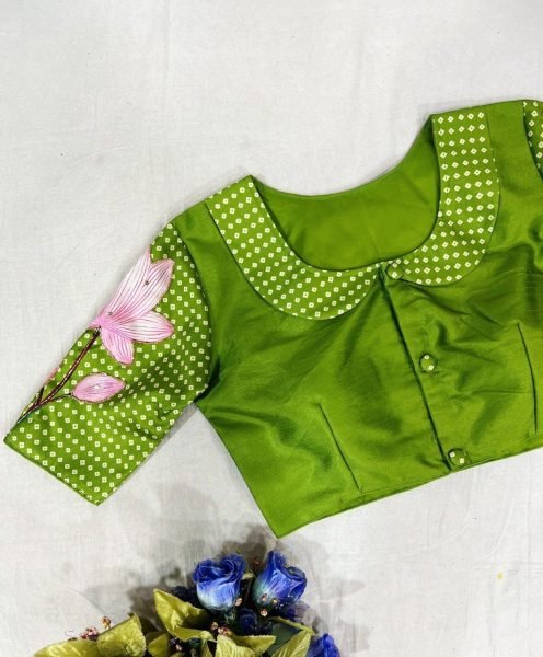 Purely Silk Handmade Work Boutique Style Blouse  Blouse Collection