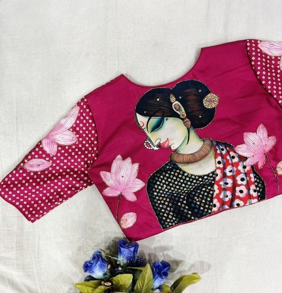 Purely Silk Handmade Work Boutique Style Blouse  Blouse Collection